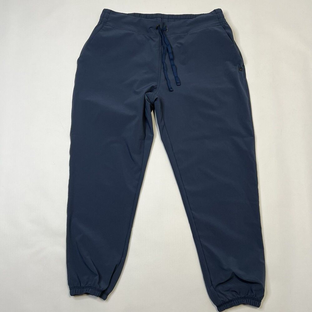Back Country Pants Womens Medium On the Go 2.0 Joggers Short Navy Blue Stretch